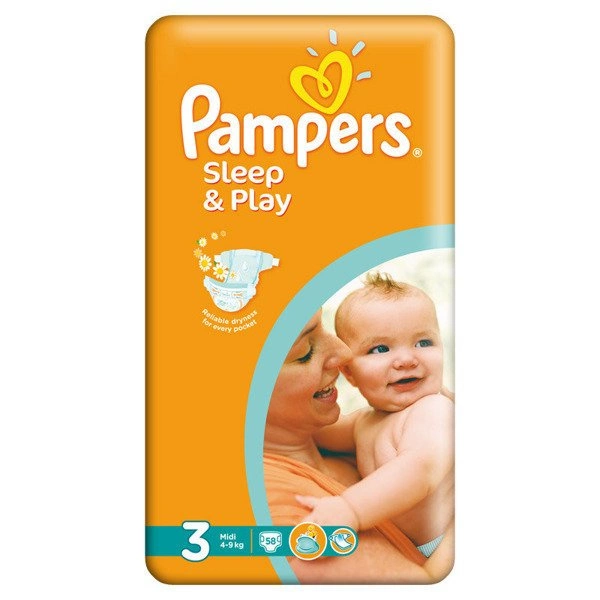 pampers midi 58szt