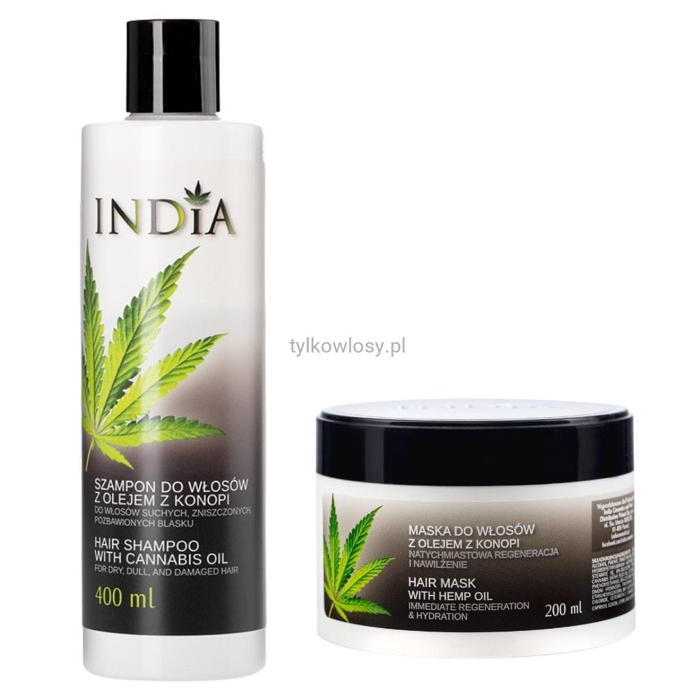 india cosmetics szampon do włosów z olejem z konopnym