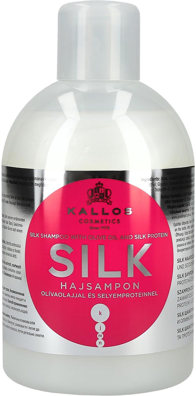 kallos kjmn odbudowujący szampon do włosów z keratyną i proteinami