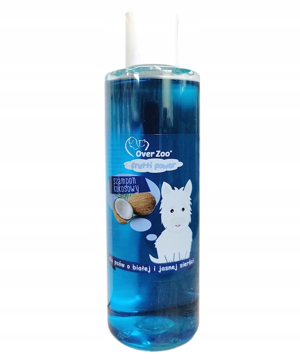 szampon z kokosowym niebieska butelka