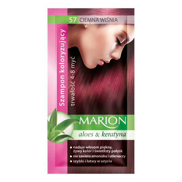 szampon koloryzujący marion aloes z keratyną 4-8 myć opinie