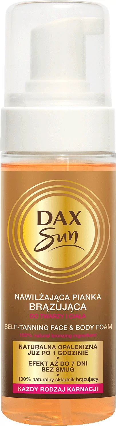 nawilżająca pianka brązująca dax sun