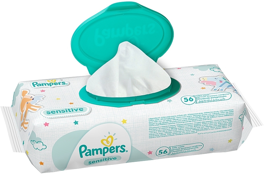 chusteczki pampers sensitiv dla noworodków 56 szt