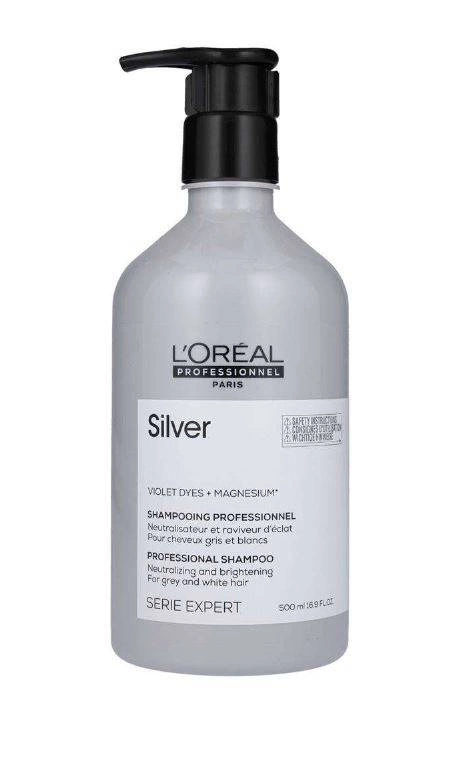 loreal silver szampon pielęgnacja włosów siwych i rozjaśnionych 500 ml