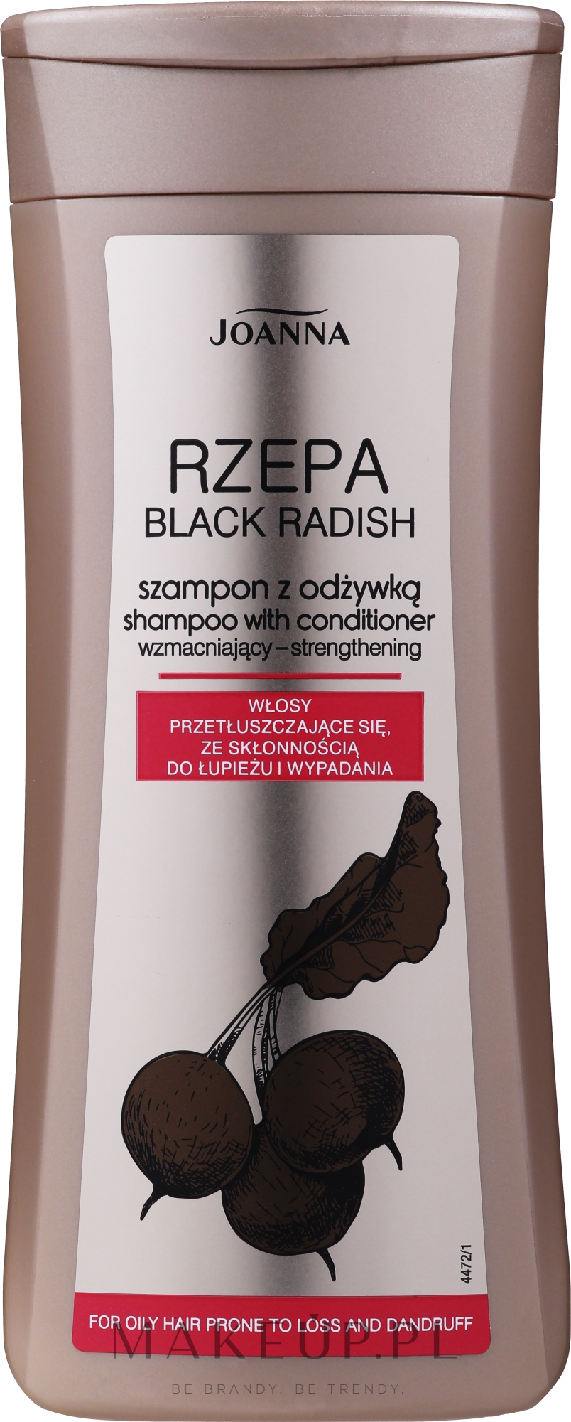 szampon balsam do włosów z czarnej rzepy