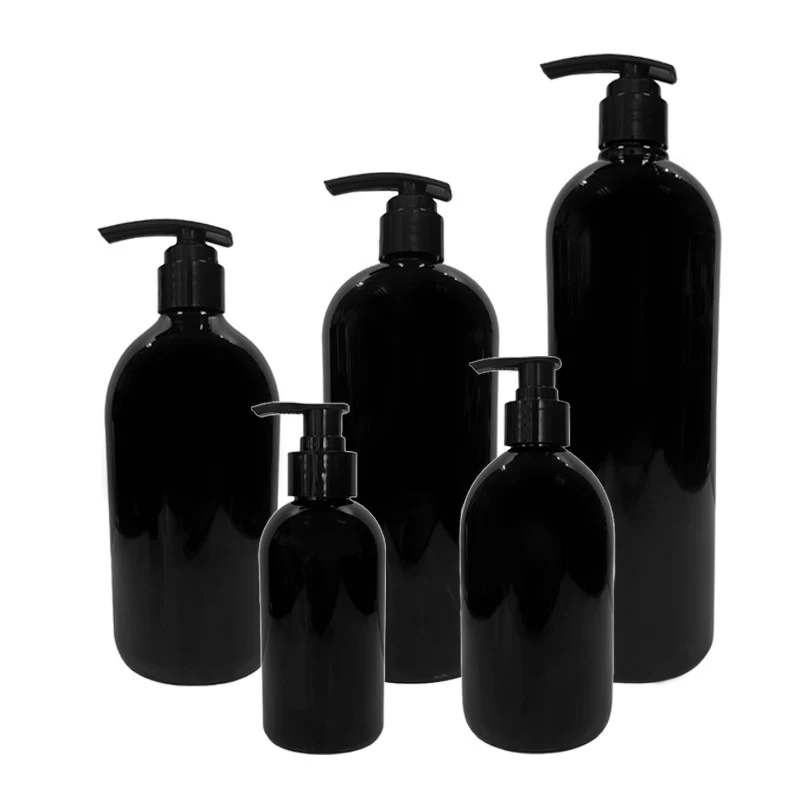 butelka plastikowa na szampon czarna