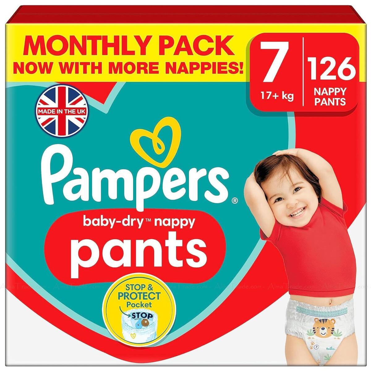 pampers nappy pants blue tab front or back