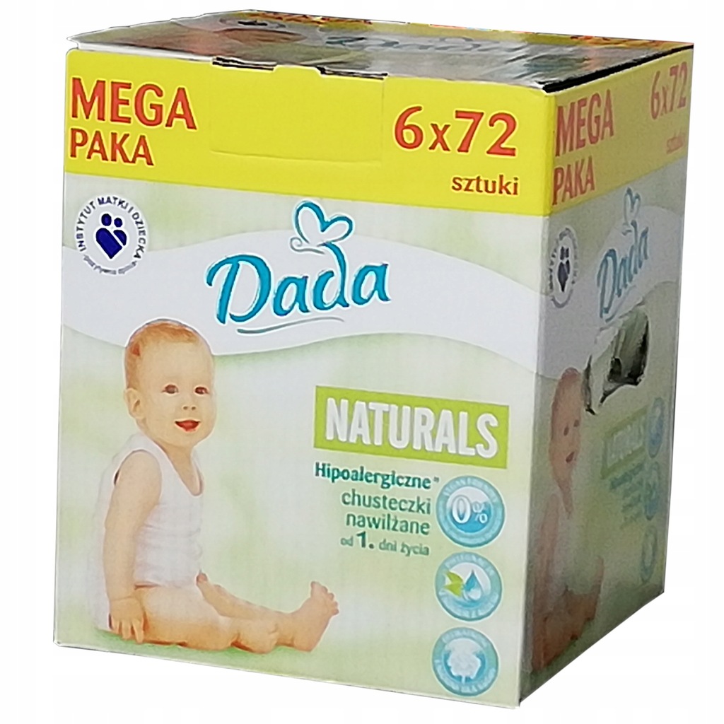 chusteczki nawilżane dla dzieci i niemowląt dada naturals