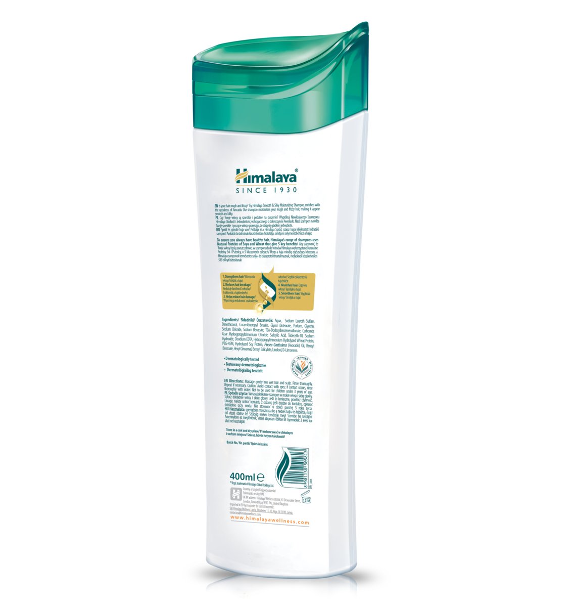 himalaya herbals szampon przeciwłupieżowy łagodzący i nawilżający 400 ml