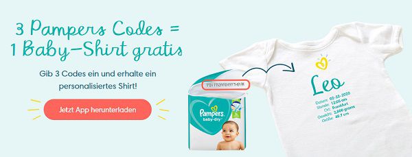 gratis t shirt von pampers