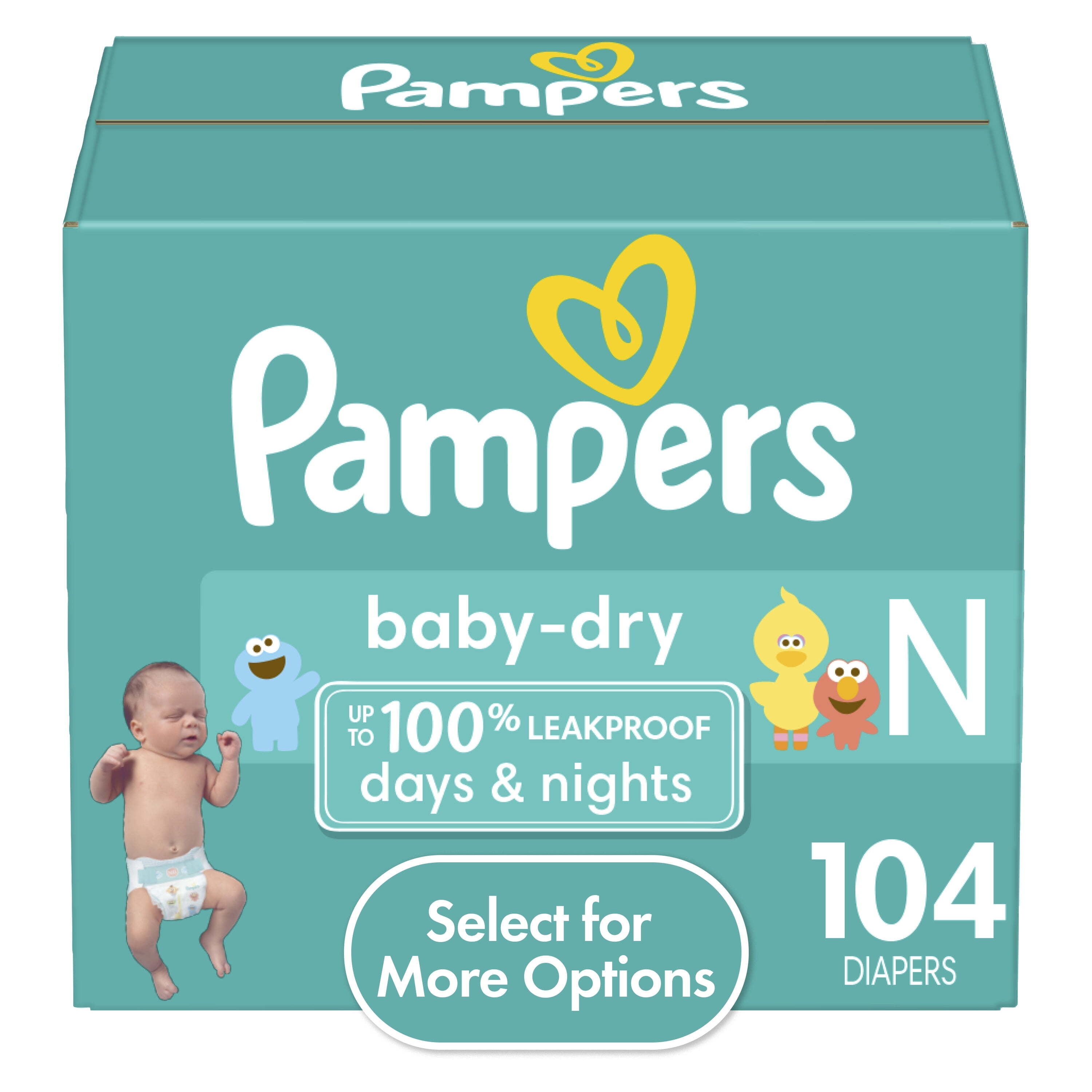 pampers new baby dry 2 giant box