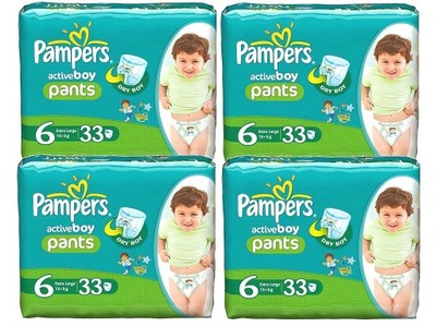 pieluchomajtki pampers 6 active boy