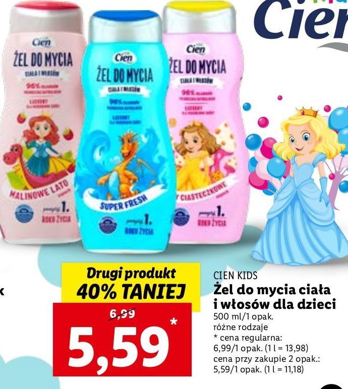 lidl szampon cien dla dzieci