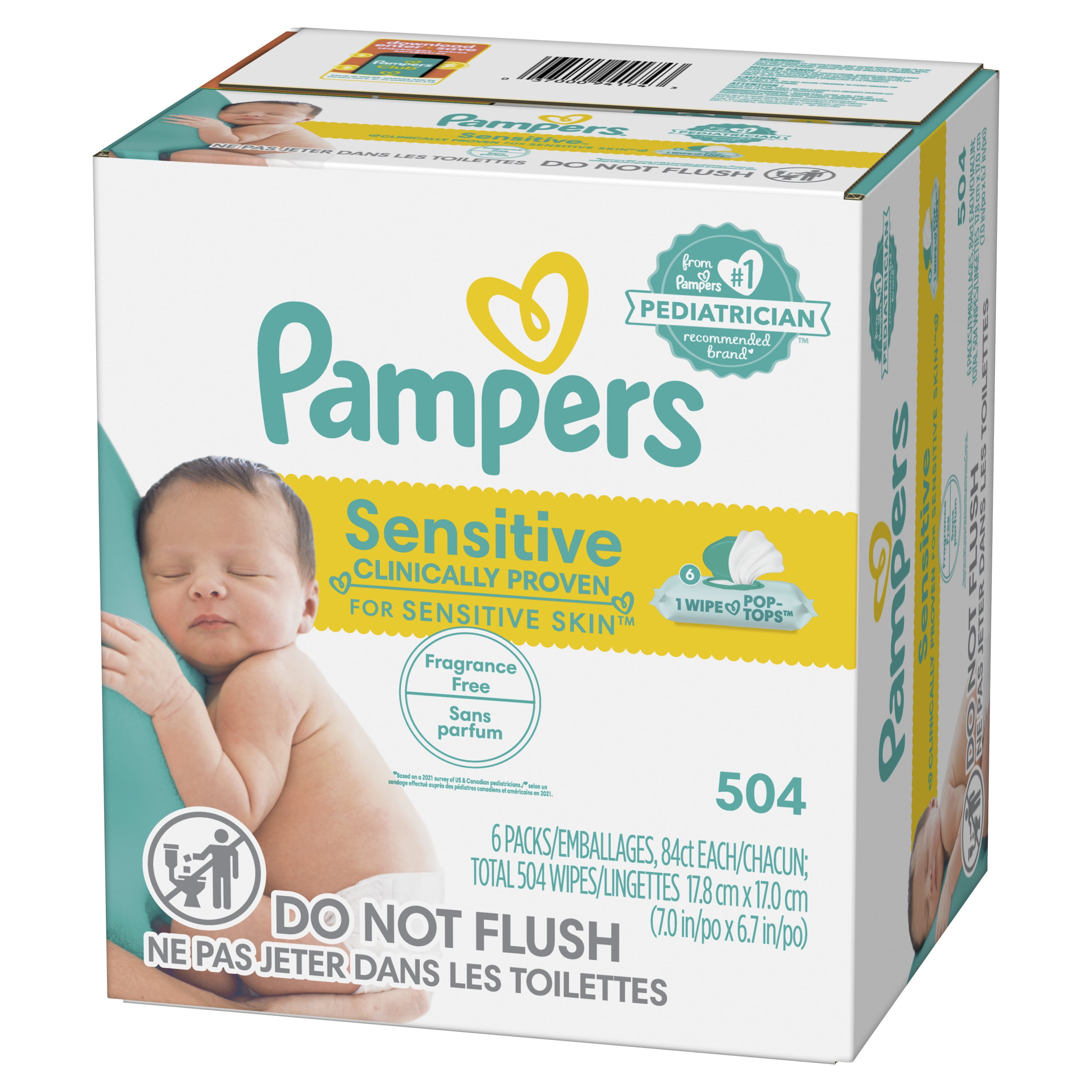 pampers sensitive 504