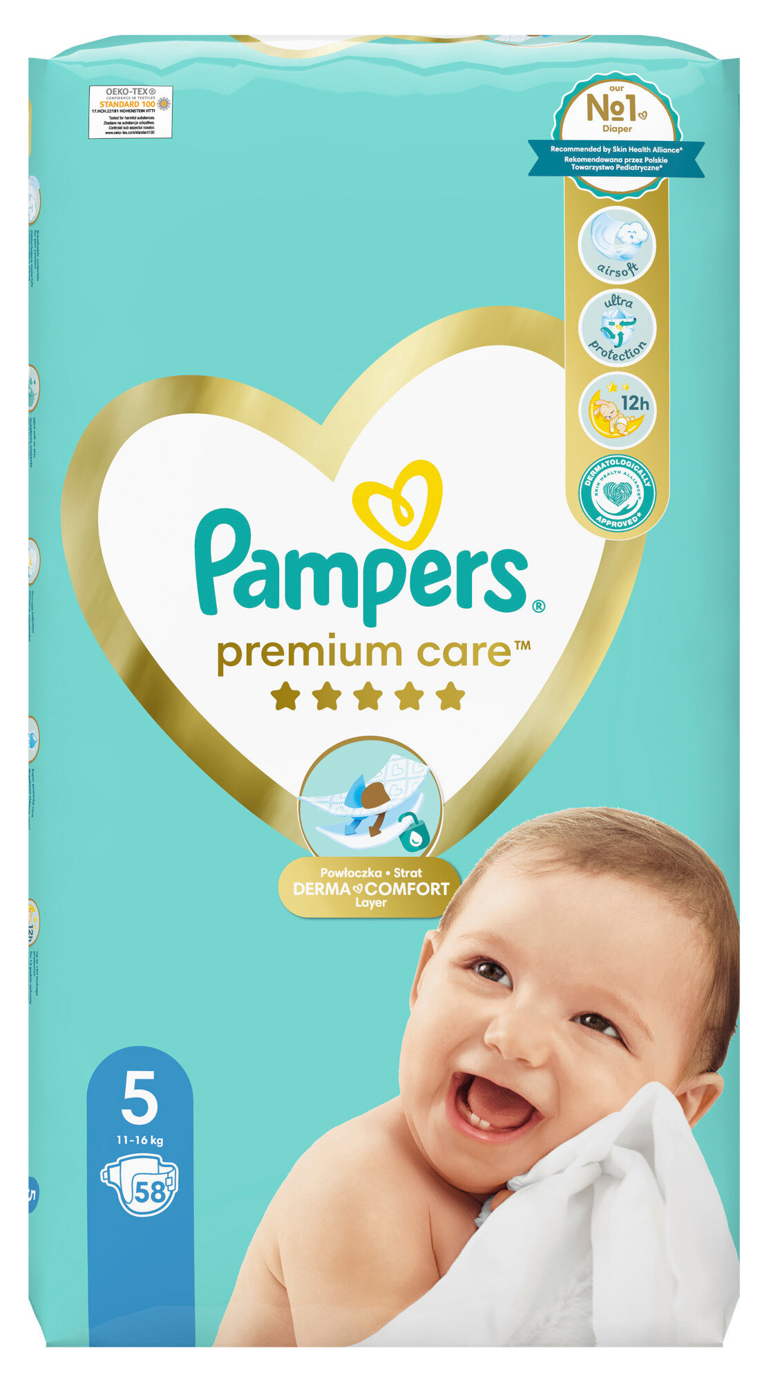 pampersy pieluchomajtki premium care 5