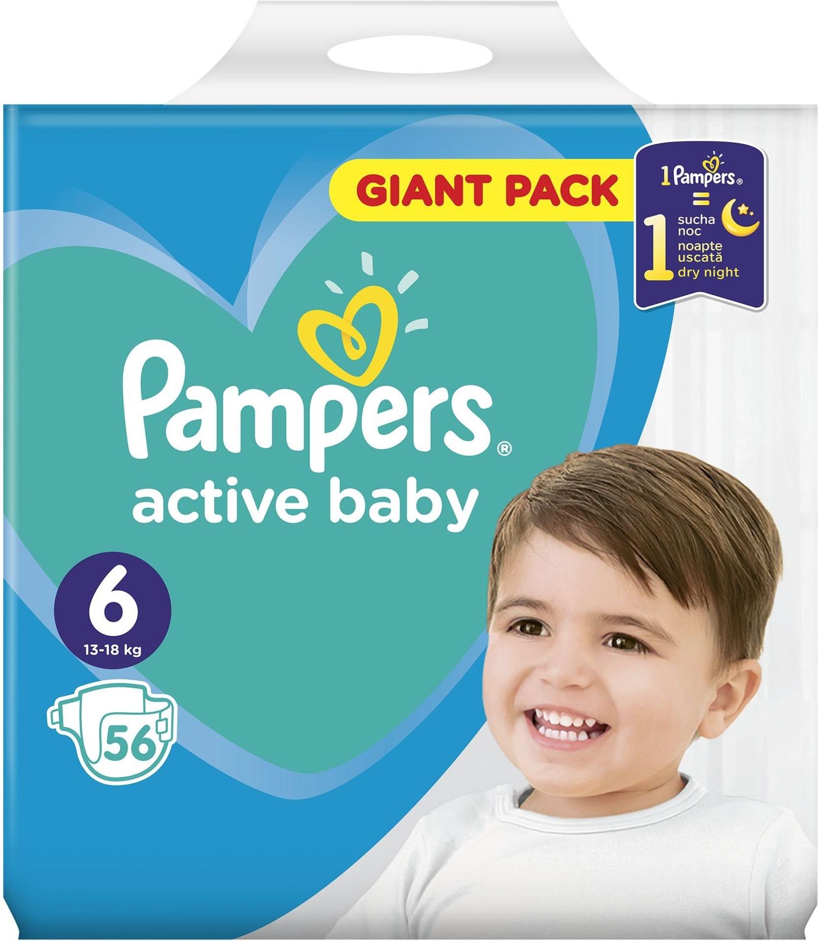 pampers 6 56 sztuk