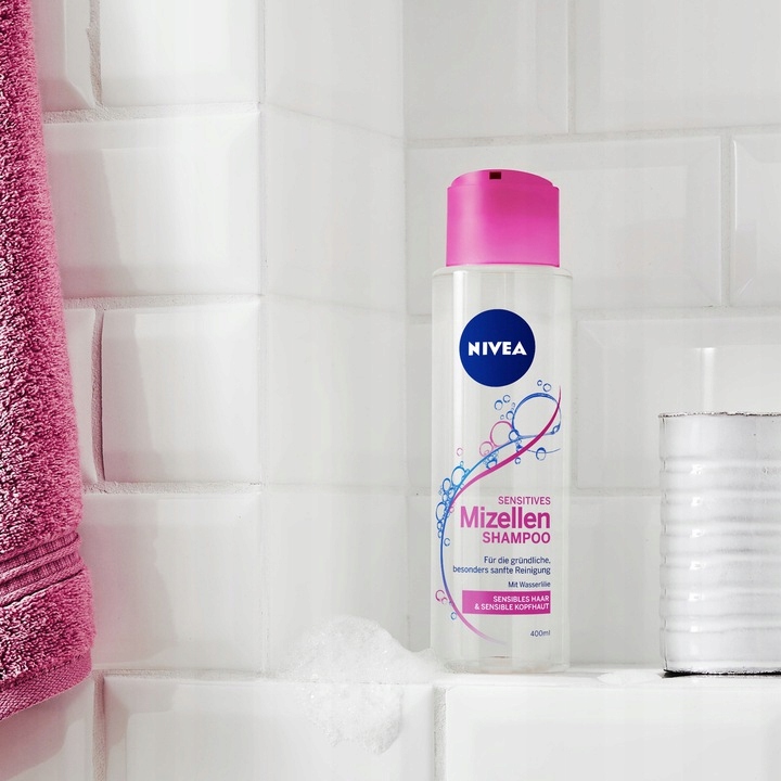 nivea wzmacniający szampon micelarny wzbogacony o lilię wodną