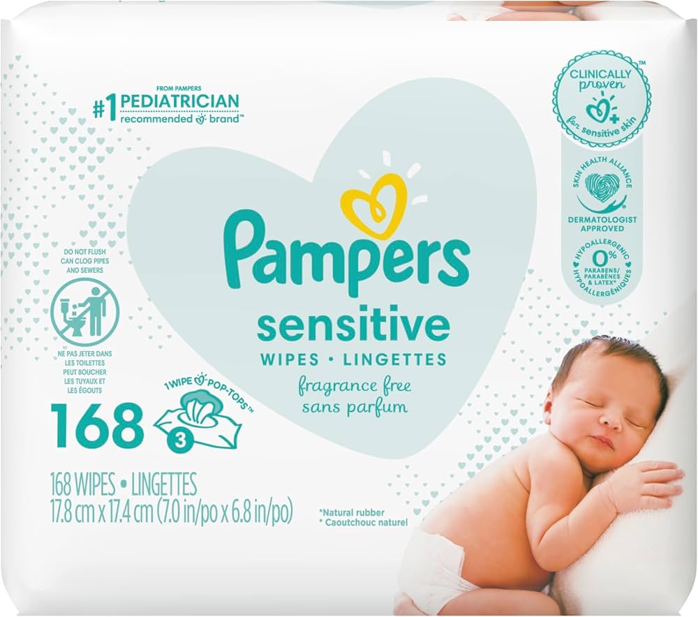 pampers natural clean wipes