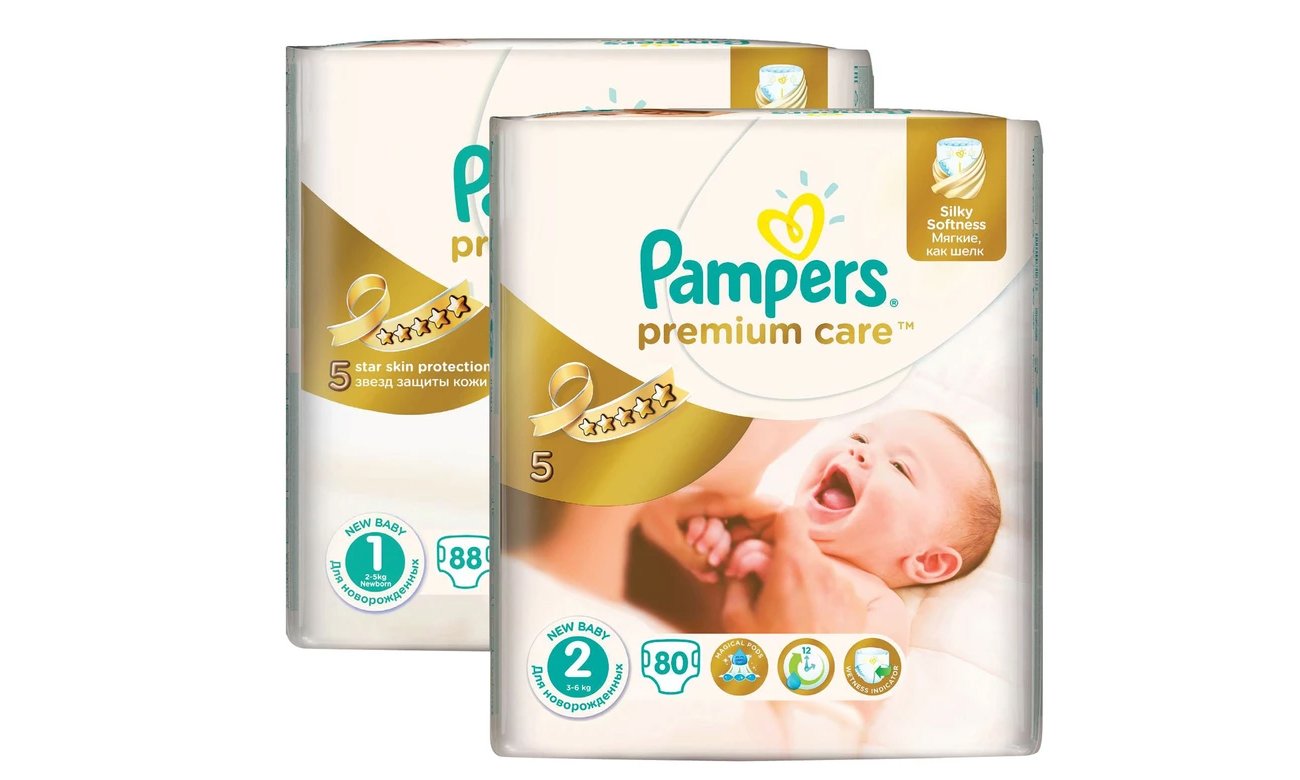 pampers premium care 2 zapas na miesiac