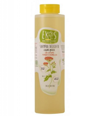 szampon ekos do włosów tłustych z ekstraktem z organicznego krwawnika