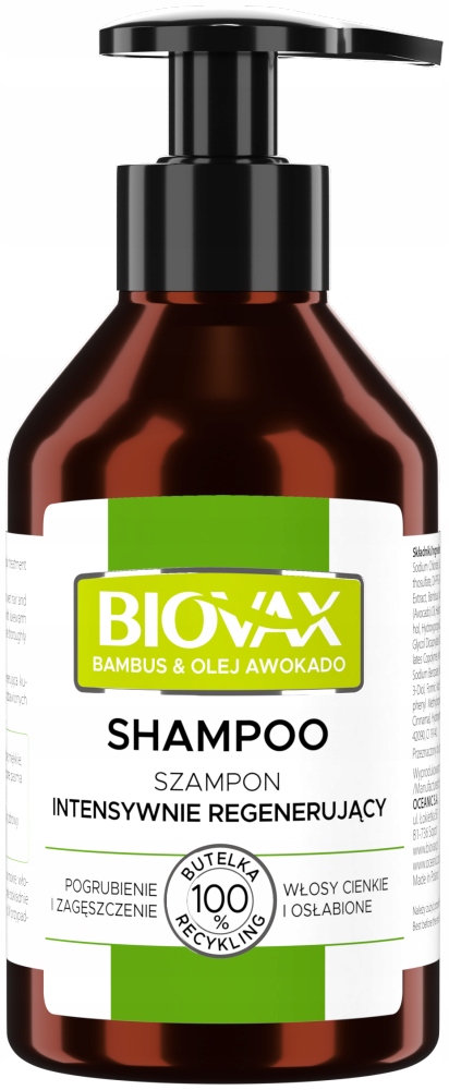 lbiotica biovax regenerujący szampon micelarny