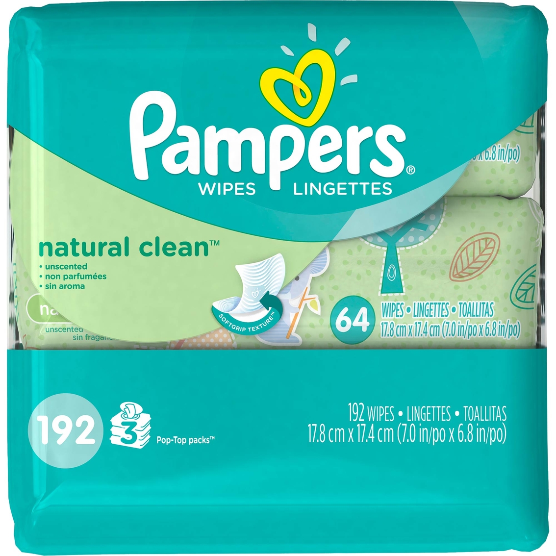 pampers natural clean wipes