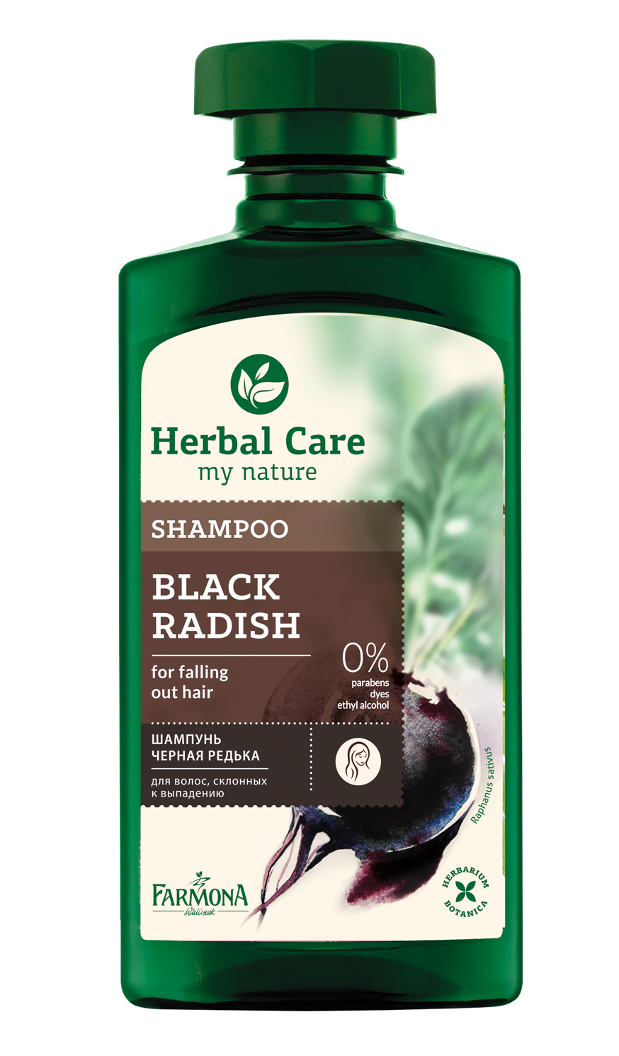 farmona herbal care szampon przeciw wypadających włosów czarna rzepa