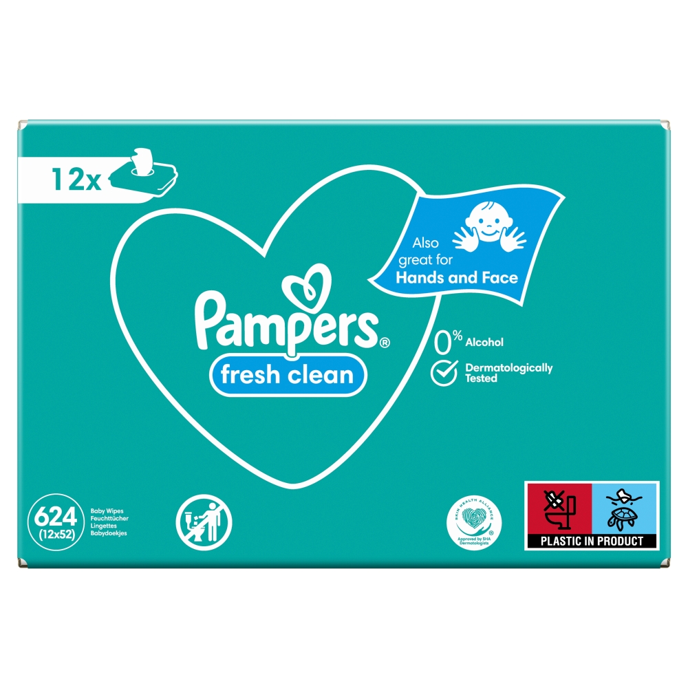 pampers fresh clean 12 sztuk