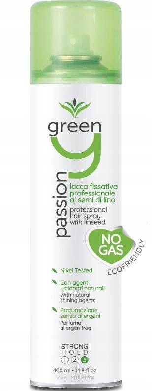 green passion naturalny lakier do włosów 400ml