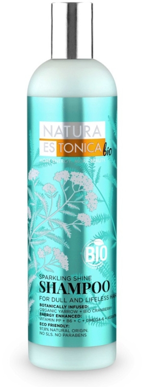 szampon nadający włosom blask natura estonica bio sparkling shine shampoo