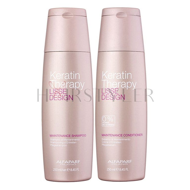 alfaparf lisse design keratin therapy zestaw szampon 250ml odżywka 250ml