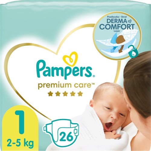 tanie pampersy pampers premium care 1