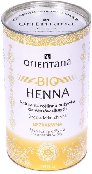 orientana bio henna naturalna roślinna odżywka do włosów długich bezbarwna