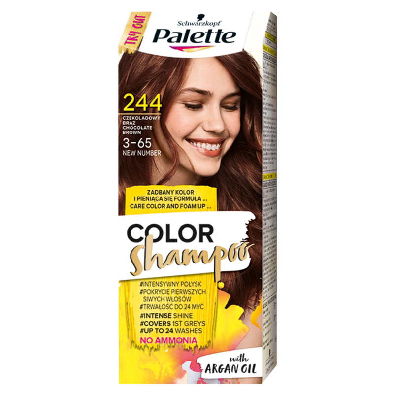palette color shampoo szampon koloryzujący kasztan