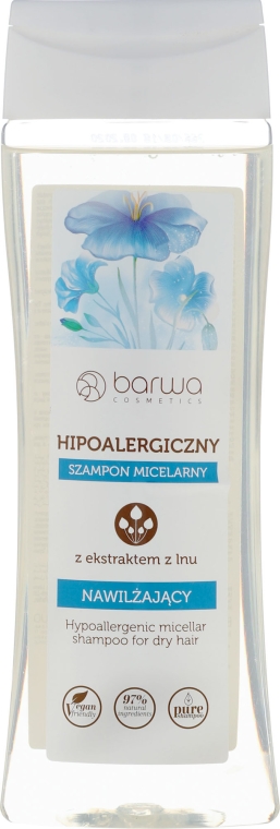 barwahipoalergiczny szampon micelarny z ekstraktem z pszenicy
