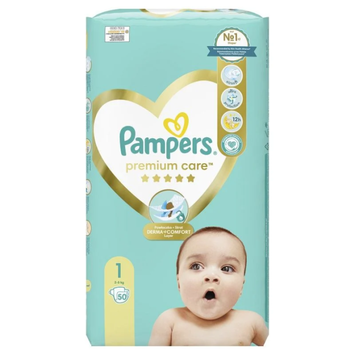 pampers premium care 1 cena