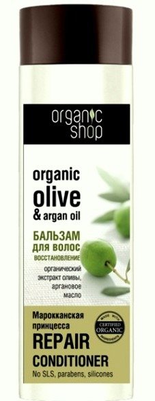 organic shop odżywka do włosów regenerująca marokańska księżna 280ml