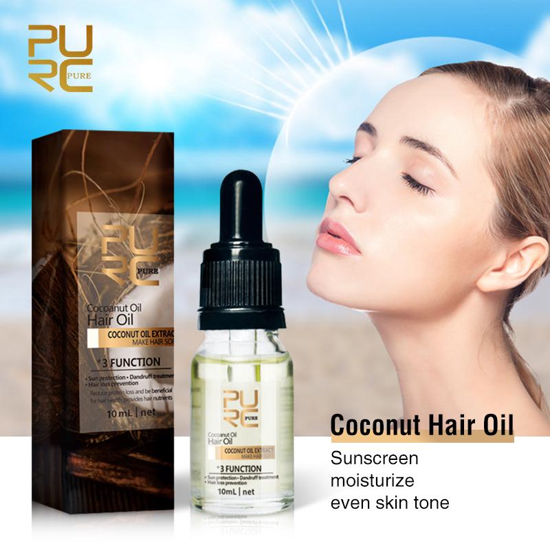 kokosowy olejek do ochrony włosów przed słońcem