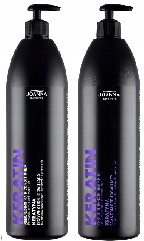 joanna keratin szampon odbudowujący do włosów łamliwych 1l