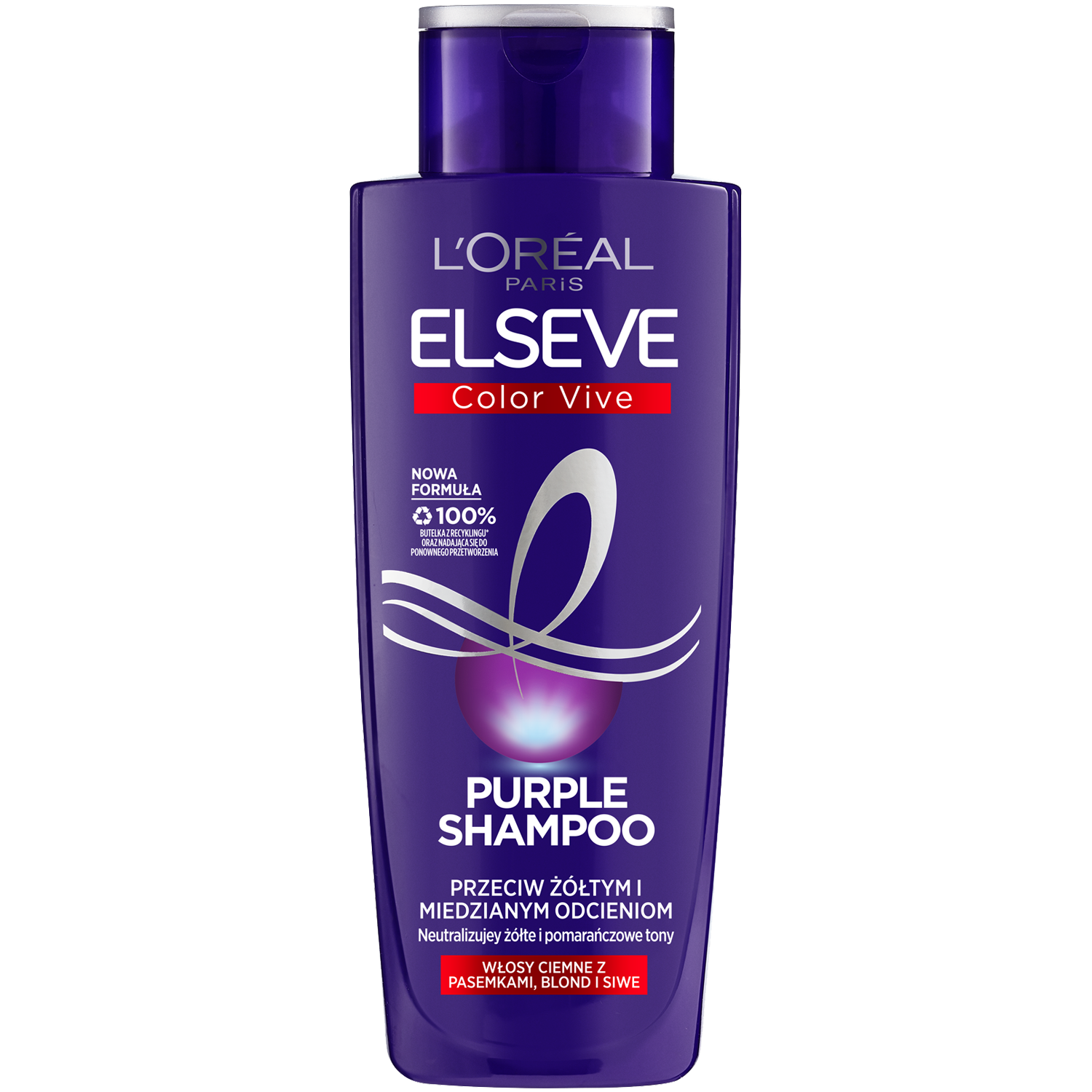 szampon niebieski odżywka fioletowa