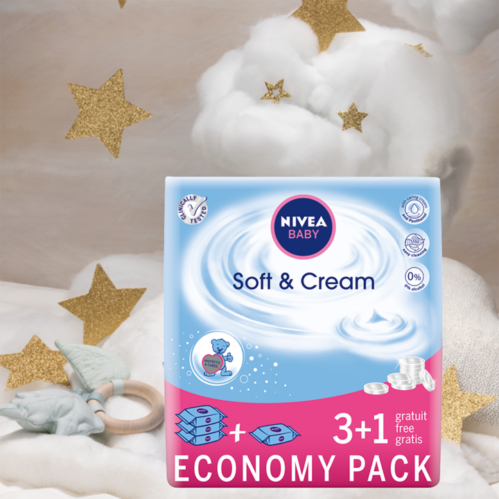 nivea baby chusteczki nawilżane soft & cream rossmann