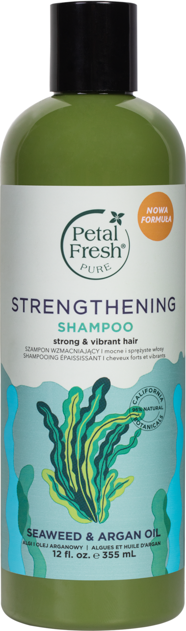 petal fresh pure szampon wzmacniający włosy seaweed & argan oil