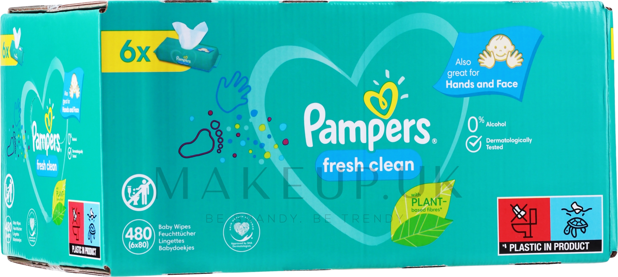 pampers fresh clean 6x80