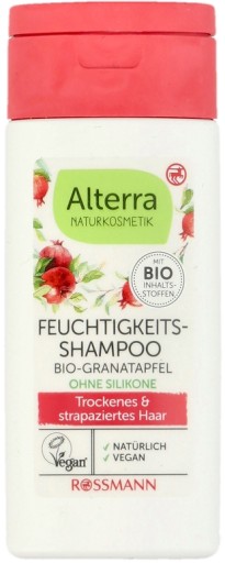 alterranawilżający szampon do włosów granat bio i aloes bio mini50