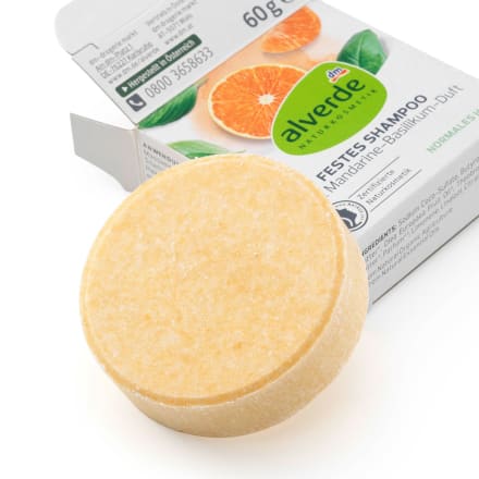 alverde stały szampon mandarine-basilikum