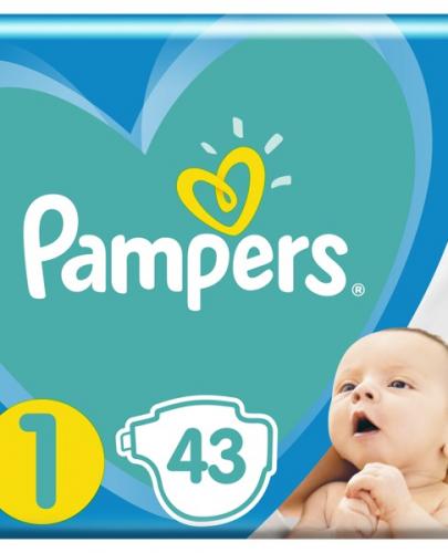 ampers new baby-dry pieluchy 1 newborn 43szt pieluszki