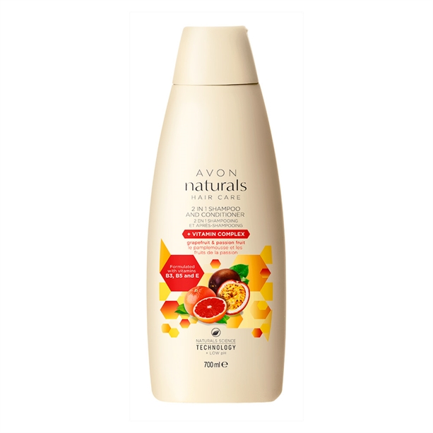 avon naturals szampon grejfut i marakuja