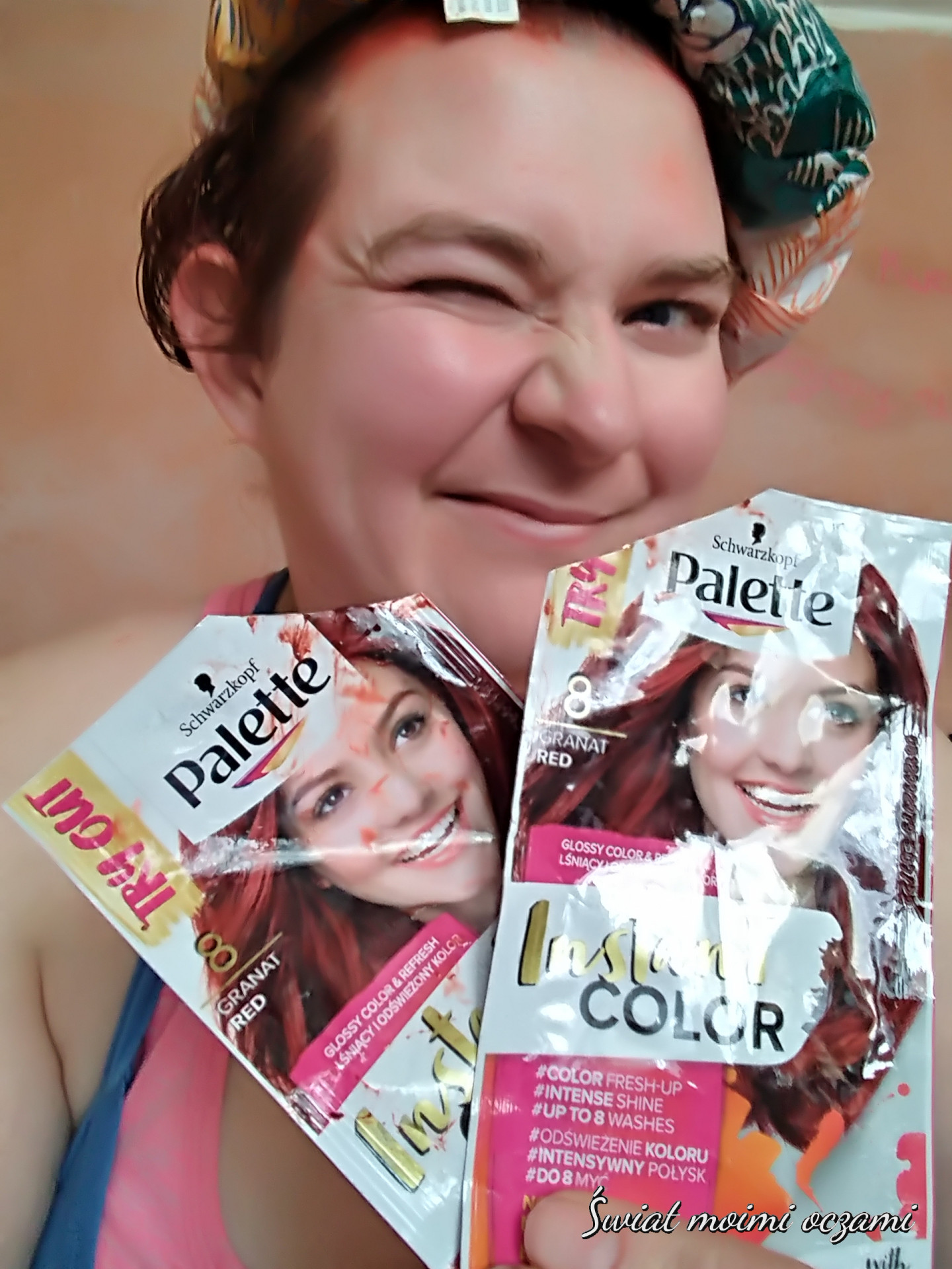 szampon koloryzujący instant color palette czerwień granartu