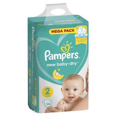 pampers new baby-dry 2 giant pack