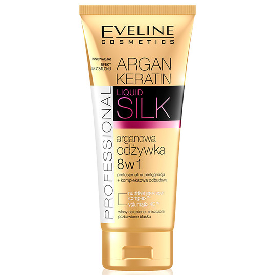 argan keratin arganowa odżywka do włosów 8 w 1 eveline